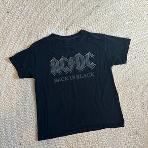 AC/DC black toddler kids tee shirt classic style 
Fits like 2-3T imo (no tag)
